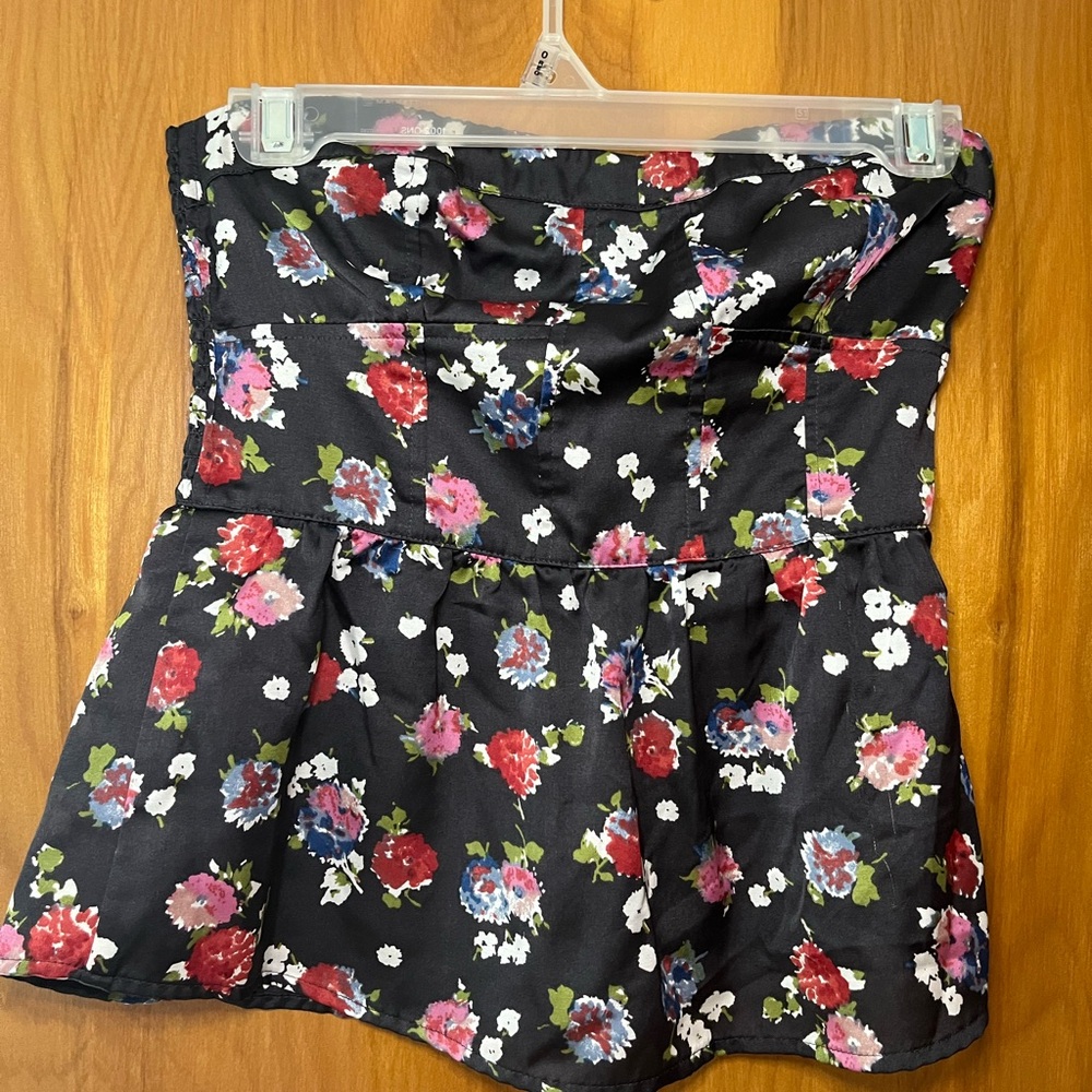 Floral Strapless American Eagle Shirt